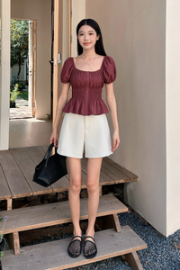 Signature Mom Shorts Ivory (Backorder)