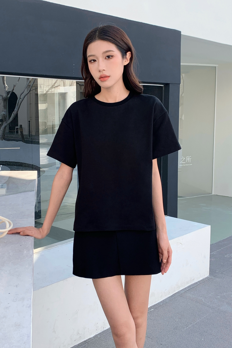 Simpleton Babydoll Tee Black (Restock)