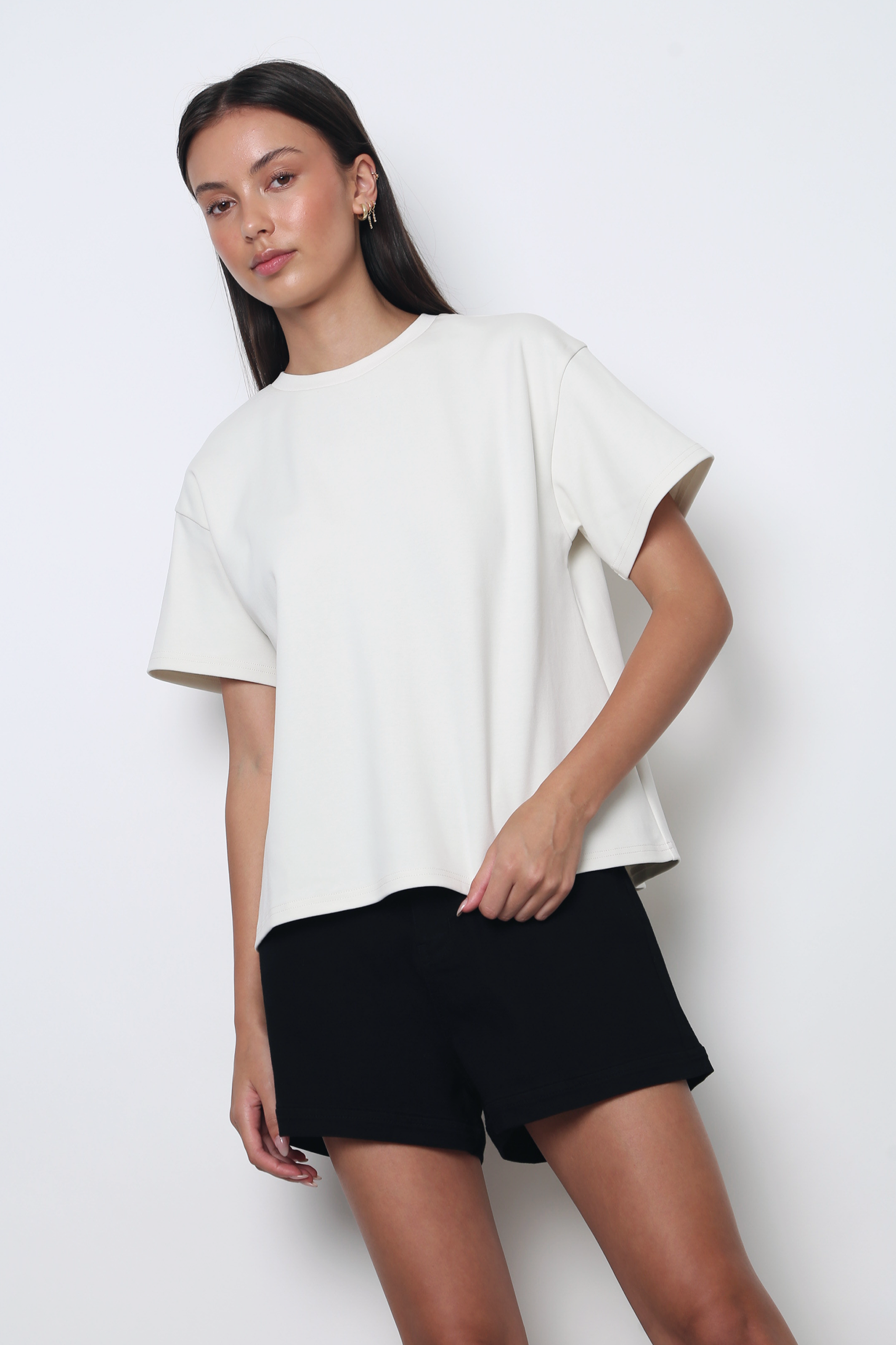 Simpleton Babydoll Tee Cream