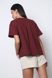 Simpleton Babydoll Tee Merlot (Restock)