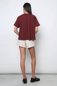 Simpleton Babydoll Tee Merlot (Restock)