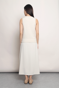 Smartie Knit Vest Top Cream