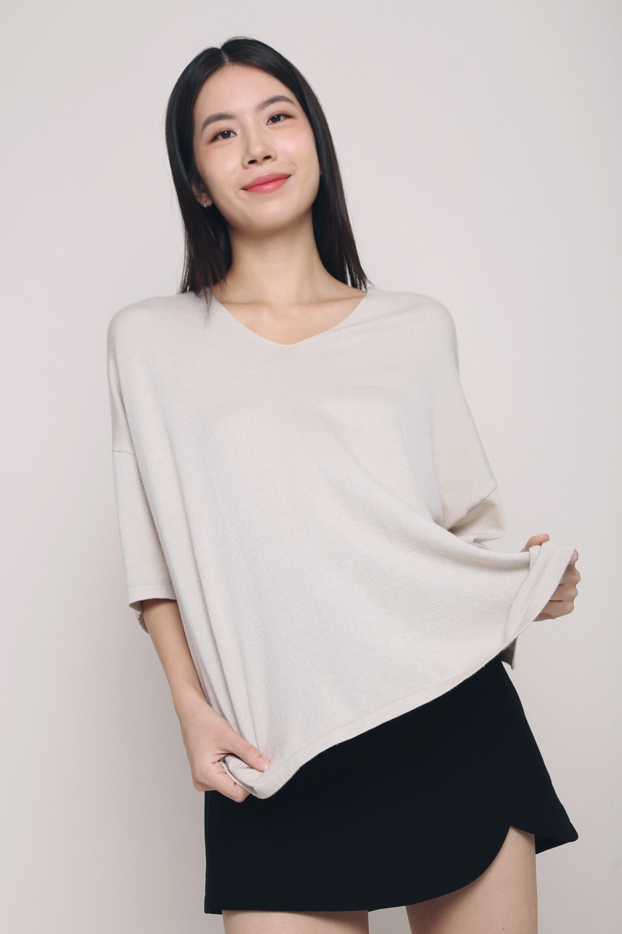 Smith Boxy Knit Top Cream (Restock)