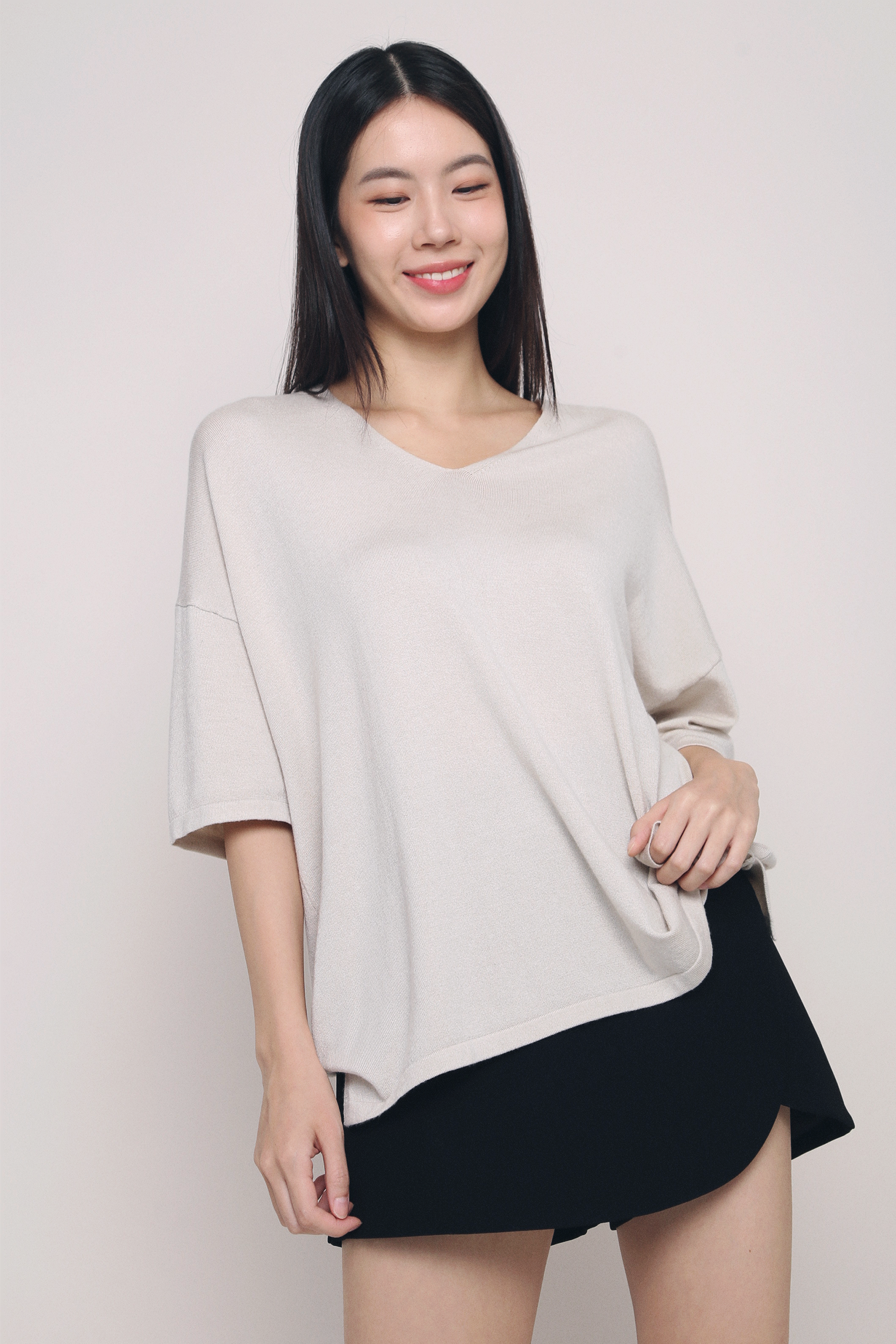 Smith Boxy Knit Top Cream (Restock)