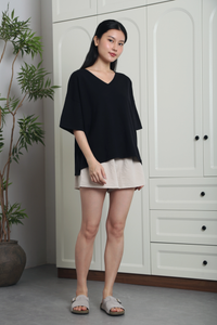 Smith Refined Boxy Knit Top Black