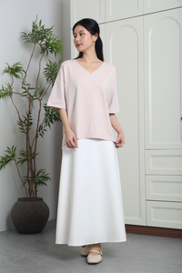 Smith Refined Boxy Knit Top Blush