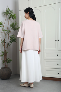 Smith Refined Boxy Knit Top Blush