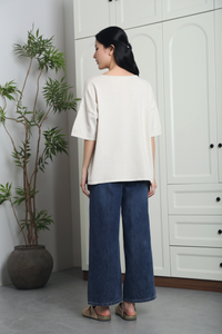 Smith Refined Boxy Knit Top Cream