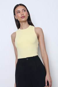Snoozie Padded Tank Butter Yellow