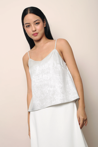 So Fine Shimmer Top Silver