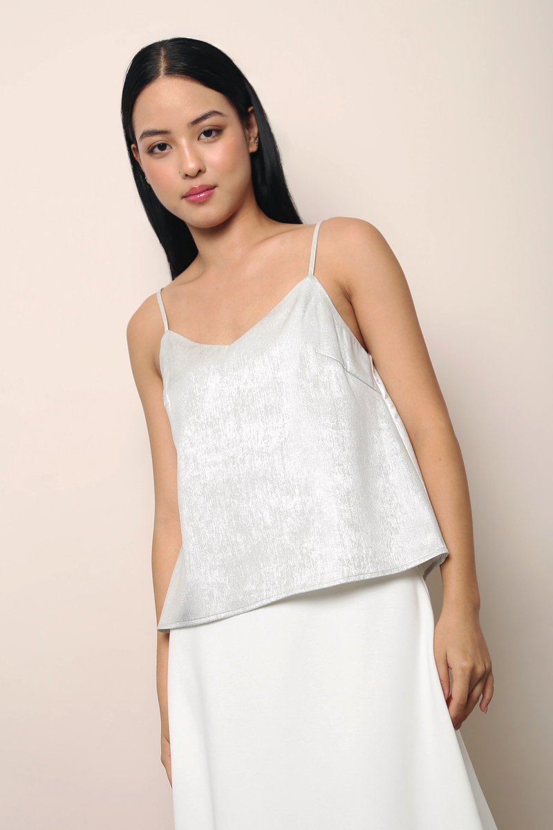 So Fine Shimmer Top Silver
