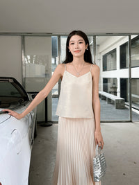 So Fine Shimmer Top Gold