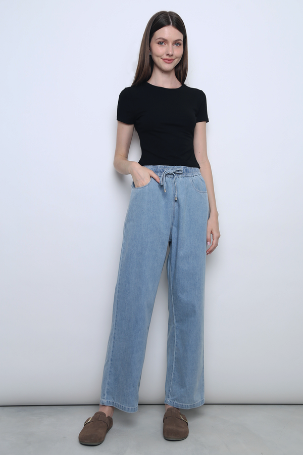 Weekend Pull-On Denim Pants