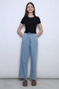 Weekend Pull-On Denim Pants