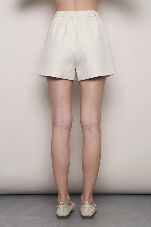 Soho V2 Pleat Shorts Cream