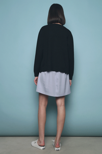 Sonya Cable Knit Cardigan Black