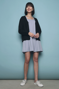 Sonya Cable Knit Cardigan Black