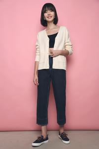 Sonya Cable Knit Cardigan Malt