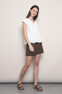 Souffle Ruffles Blouse White