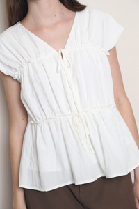 Souffle Ruffles Blouse White