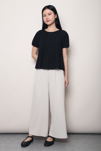 Sterling Pleat Top Black