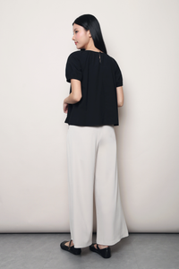 Sterling Pleat Top Black