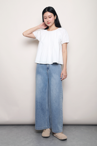 Sterling Pleat Top White