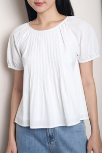 Sterling Pleat Top White