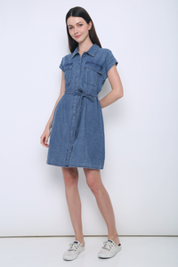 Strada Pocket Denim Dress