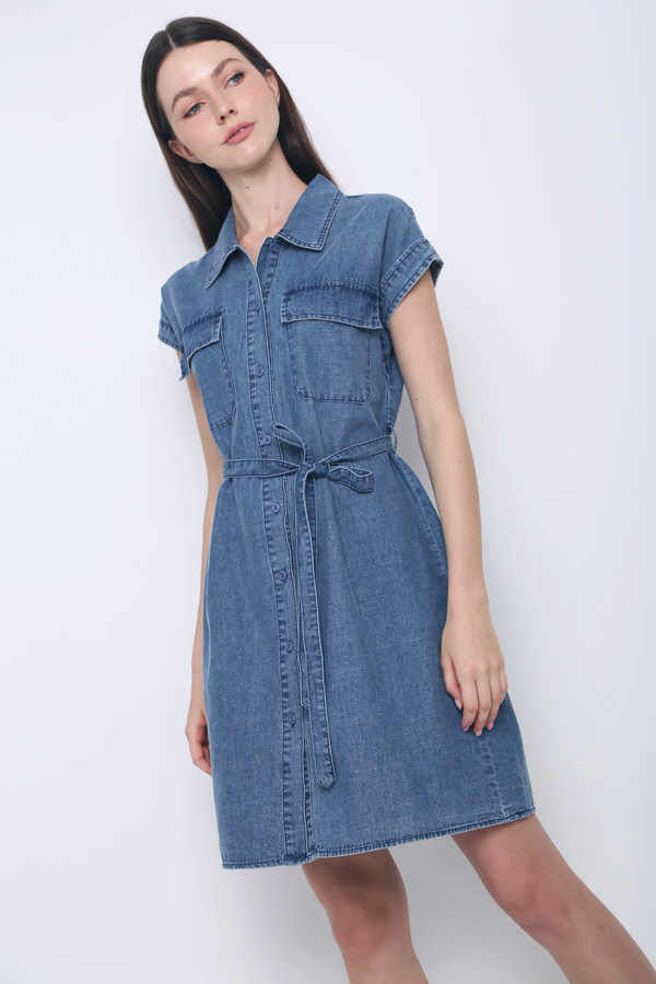 Strada Pocket Denim Dress