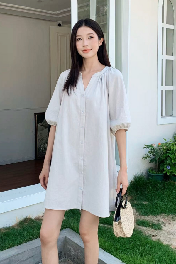 Studio Shirt Dress Smoke Grey