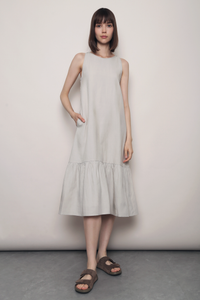 Summer Escape Midaxi Dress Ash Grey