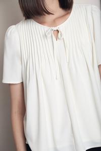 Summer Story Tie Top White