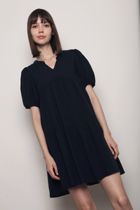 Sundown Babydoll Dress Navy
