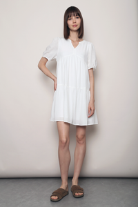 Sundown Babydoll Dress White