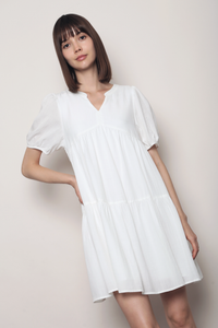 Sundown Babydoll Dress White