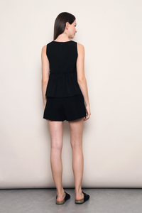 Sweet Reverie Babydoll Top Black