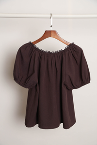Sweet Talk Lace Top Brown