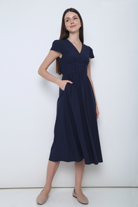 Sweet Escape Midi Dress Blue