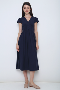 Sweet Escape Midi Dress Blue