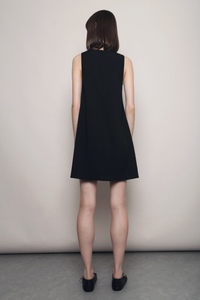 Tie the Knot Shift Dress Black