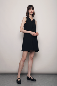Tie the Knot Shift Dress Black