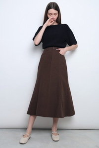 Tosca Micro Pleat Knit Blouse Black (Backorder)