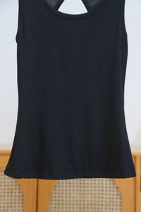 Tria Ribbed Tank Top Black (Backorder)
