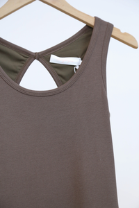 Tria Ribbed Tank Top Chestnut Brown (Backorder)