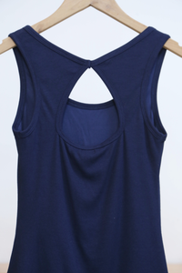 Tria Ribbed Tank Top Navy (Backorder)