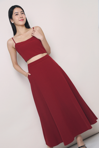 Yolie Strappy 2-piece Bottom Wine