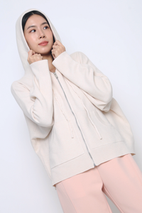 Warm Hug V2 Knit Hoodie Ivory