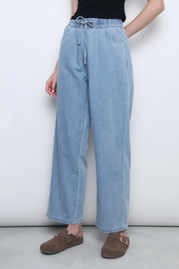 Weekend Pull-On Denim Pants