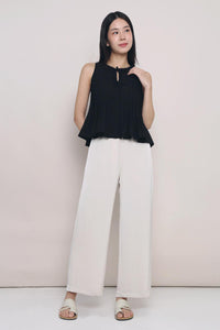 Better Pleats Sleeveless Blouse Black